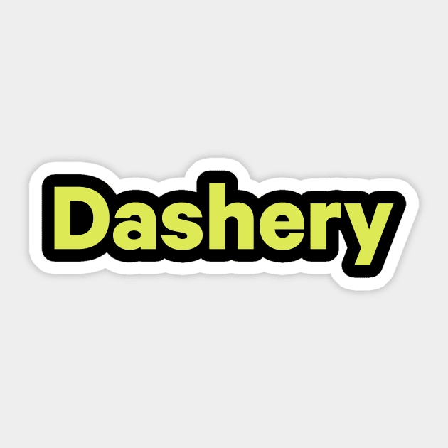 Dashery Logo Sticker by Dashery's Store